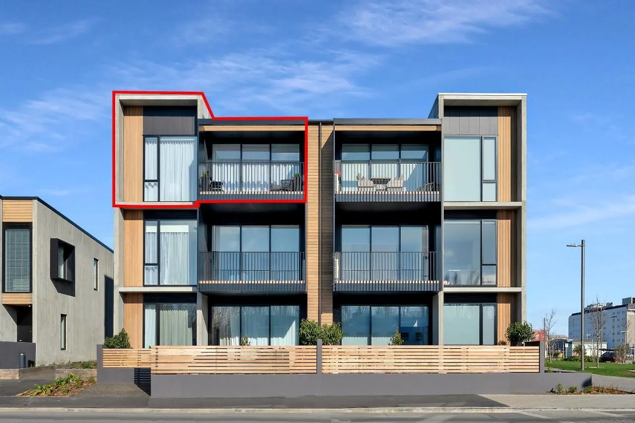 Top Floor Luxury City Central W Sunny Balcony Christchurch Lägenhet